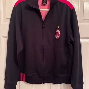 Adidas AC Milan Pink and Black Jacket